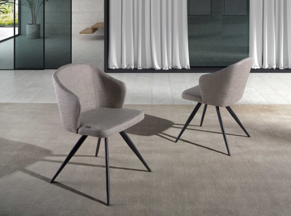 Стул F3208-GRIS /4057 черные ножки от интернет-магазина IDODOM.RU