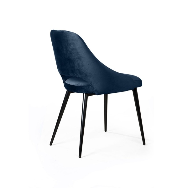 Стул William, бархат синий 29/ черный конус от интернет-магазина IDODOM.RU