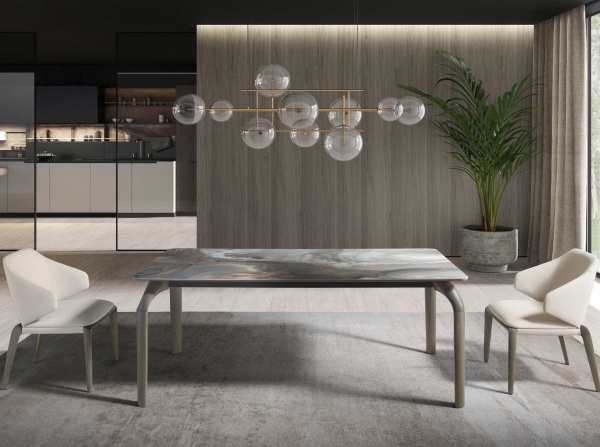 Обеденный стол 1142/DT-19075) из керамики в мраморной отделке от интернет-магазина IDODOM.RU