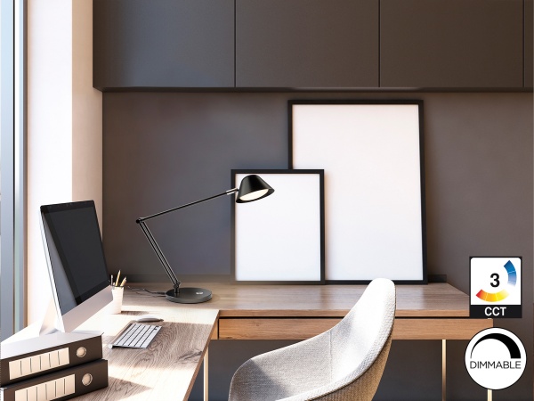 Taros Настольная лампа1L черная от интернет-магазина IDODOM.RU