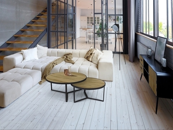 Набор столиков Naira из меламина с деревянной отделкой от интернет-магазина IDODOM.RU