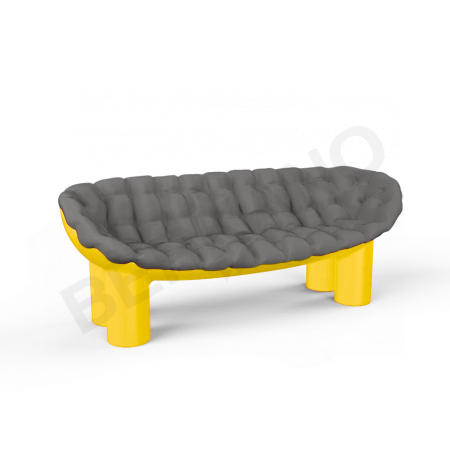 Диван SLON Yellow, Graphite