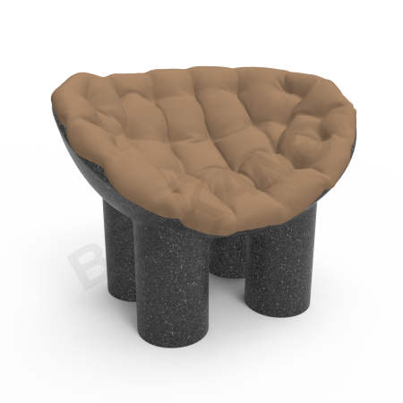 Кресло SLON Black Granite, Cappuccino