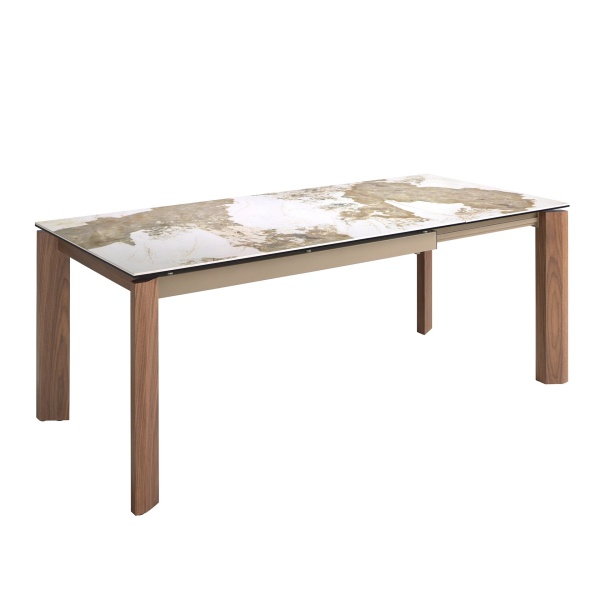 Раздвижной обеденный стол 1118/MC1863DT из мраморной керамики от интернет-магазина IDODOM.RU