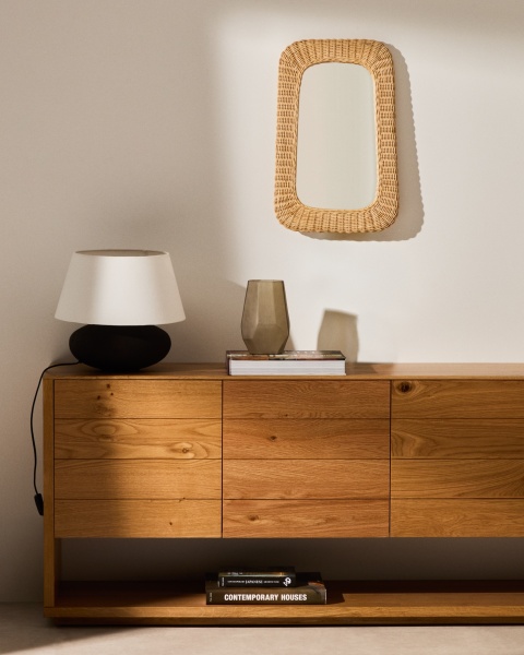 Зеркало из ротанга Zilna 38 x 59 см от интернет-магазина IDODOM.RU