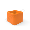 Кашпо Cubo 50 оранжевого цвета