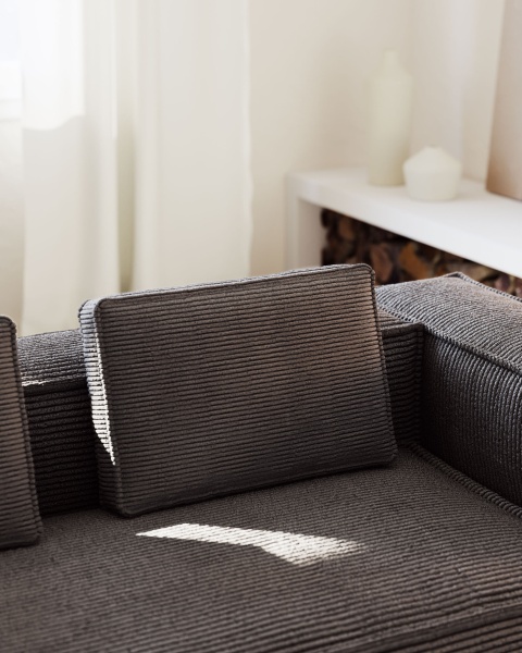 Подушка Blok 40x60см серая от интернет-магазина IDODOM.RU