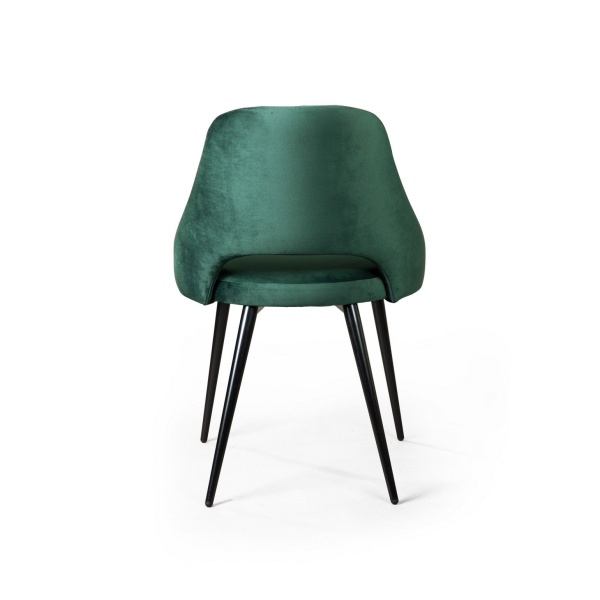 Стул William, бархат зелёный 19/ черный конус от интернет-магазина IDODOM.RU