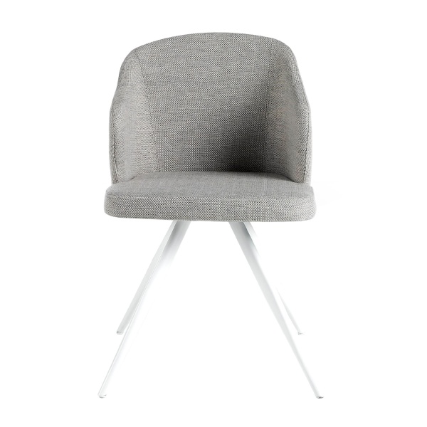 Стул F3208-GRIS-PATBLAN /4056 белые ножки от интернет-магазина IDODOM.RU