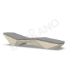 Шезлонг Quaro с подушками Bone Brown, Graphite