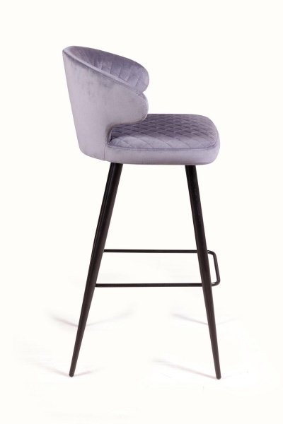 Стул барный Richard ромб, бархат серый 27 от интернет-магазина IDODOM.RU