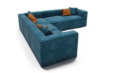 Диван Фри ДФ006 угловой 5 модулей - Эконом микровелюр