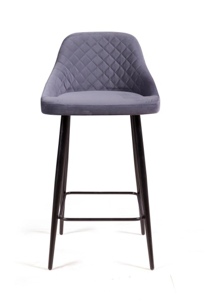 Стул полубарный Douglas ромб, бархат серый 27 от интернет-магазина IDODOM.RU