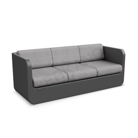 Диван Grace с подушками Coal Black, Gray