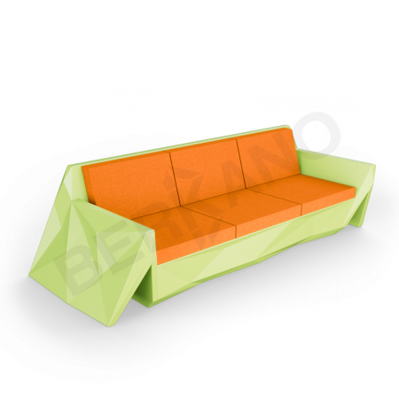 Диван Quaro с подушками Spring Green, Orange