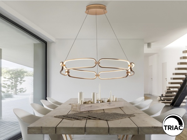 Подвесной светильник Colette Ø80 розовое золото от интернет-магазина IDODOM.RU