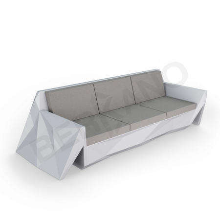 Диван Quaro с подушками Concrete Gray, Graphite