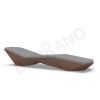Шезлонг Quaro с подушками Brown, Graphite