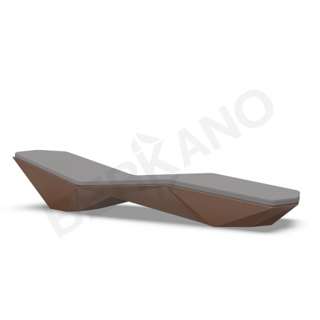 Шезлонг Quaro с подушками Brown, Graphite