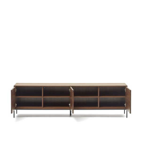 Vedrana Тумба под ТВ из орехового шпона со стальными ножками 195 x 55 см от интернет-магазина IDODOM.RU