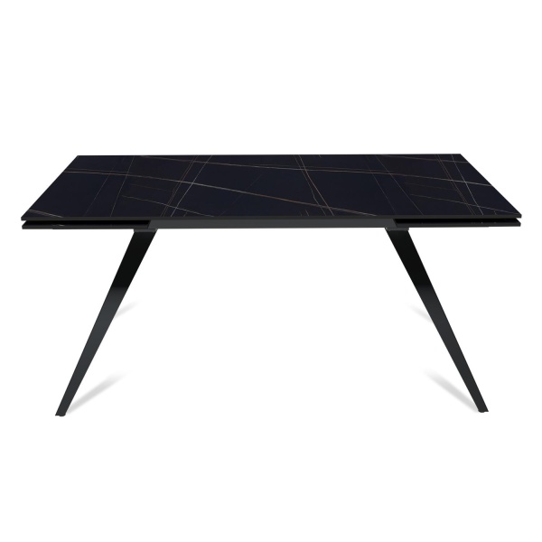 Стол раскладной Asti (160+40+40), керамика матовая Black gold от интернет-магазина IDODOM.RU