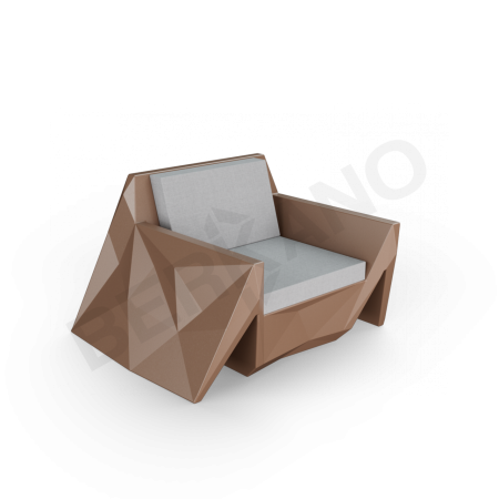 Кресло Quaro с подушками Brown, Gray
