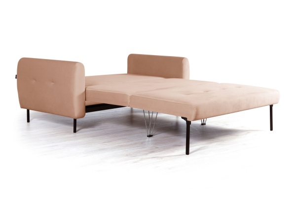 Siena диван-кровать прямой с подлокотниками, бархат бежевый 5 от интернет-магазина IDODOM.RU