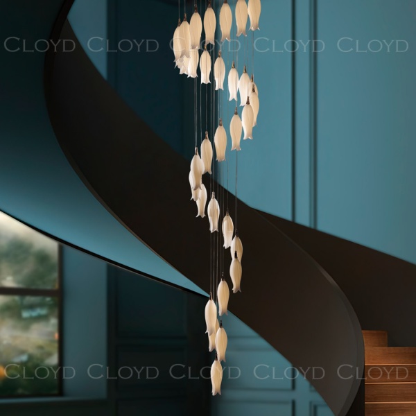 Люстра Cloyd ARGANA C31 / выс. 270 см - керамика - белый (арт.10812) от интернет-магазина IDODOM.RU