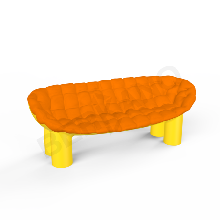 Диван SLON Yellow, Orange