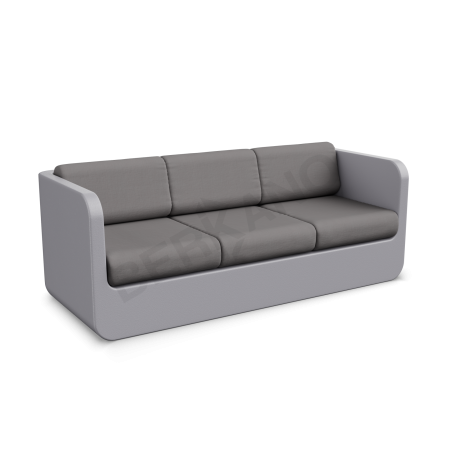 Диван Grace с подушками Concrete Gray, Graphite