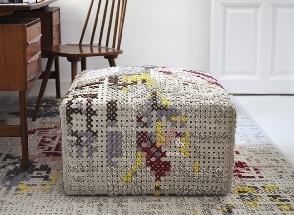 Пуф Canevas Flowers. Natural от интернет-магазина IDODOM.RU