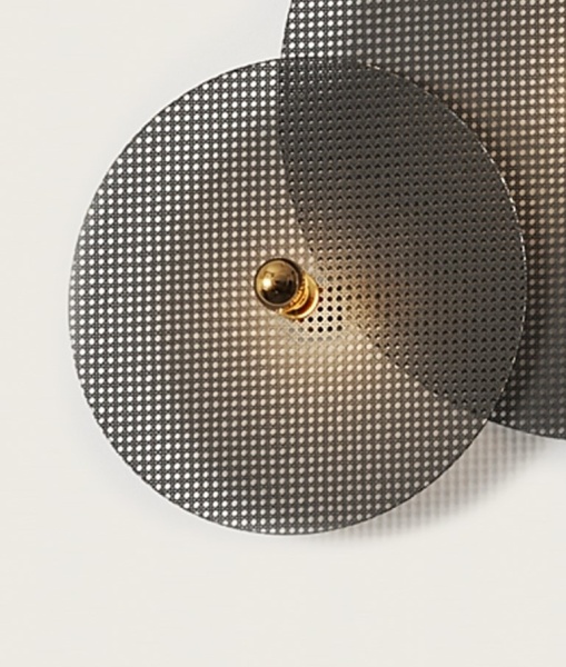 Бра Tan Tan A1053/10 см золотой металл + 1125/60 см черный ротанг от интернет-магазина IDODOM.RU