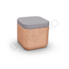 Пуф Grace терракотового цвета, аксессуар серого цвета