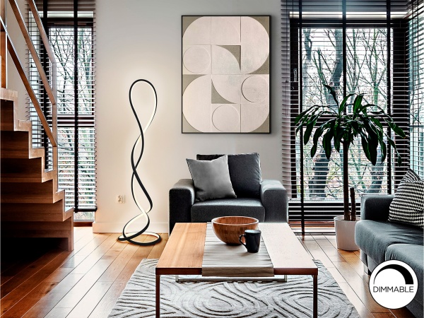 Evania Торшер черный матовый от интернет-магазина IDODOM.RU