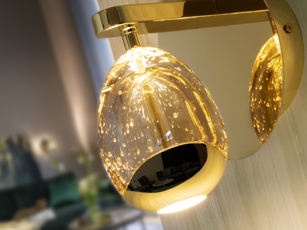 Настенный светильник Rocio 1L золотой от интернет-магазина IDODOM.RU