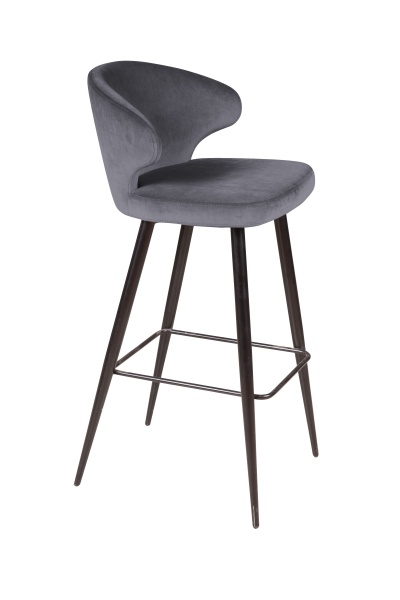 Стул барный Richard, бархат серый 27 от интернет-магазина IDODOM.RU