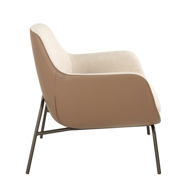 Кресло 5099/A226 с обивкой из ткани и экокожи от интернет-магазина IDODOM.RU