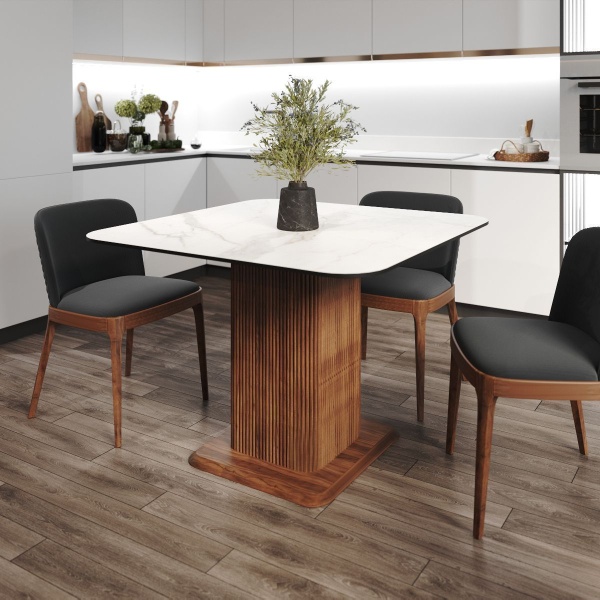 Стол Denver 110, квадрат матовый от интернет-магазина IDODOM.RU