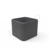 Кашпо Cubo 50 графитового цвета