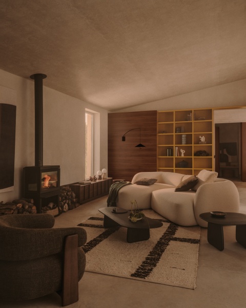 Модульный диван Martina 3-местный с левым шезлонгом, цвет экрю, 287 см от интернет-магазина IDODOM.RU