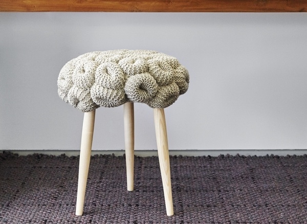 Табуретка Knitted Stools Grey от интернет-магазина IDODOM.RU