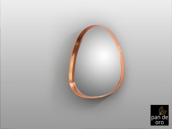 Julie Маленькое зеркало розовое золото от интернет-магазина IDODOM.RU