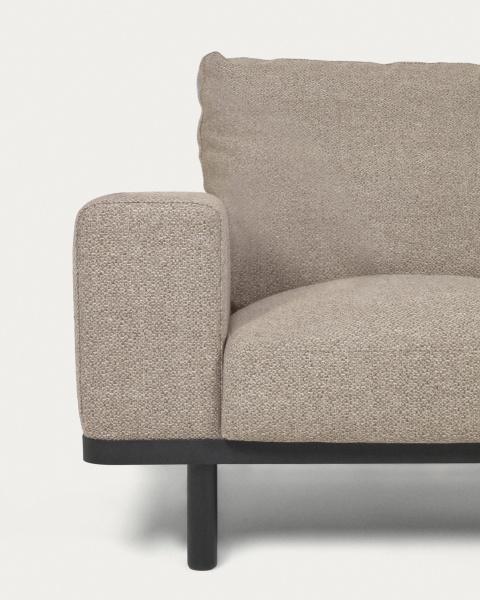 Диван 3-х местный Noa бежевый с темными ножками от интернет-магазина IDODOM.RU