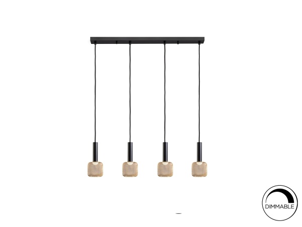 Линейный светильник Sincro 4L черный/золотой от интернет-магазина IDODOM.RU