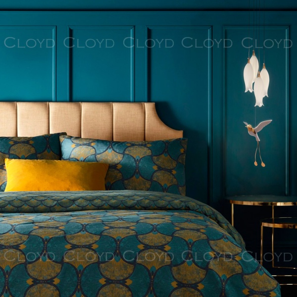 Подвесной светильник Cloyd ARGANA P4 / керамика, фарфор - золото (арт.10971) от интернет-магазина IDODOM.RU