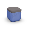 Пуф Grace синего цвета, аксессуар графитового цвета