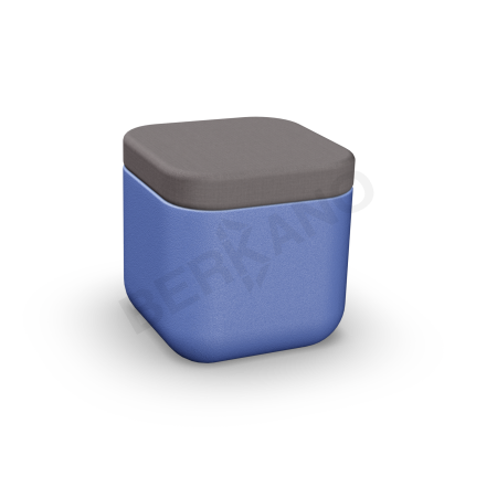 Пуф Grace Wave Blue, Graphite