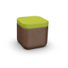 Пуф Grace коричневого цвета, аксессуар зеленого цвета