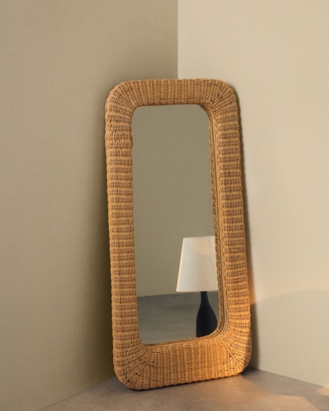 Зеркало из ротанга Zilna 58 x 120 см от интернет-магазина IDODOM.RU