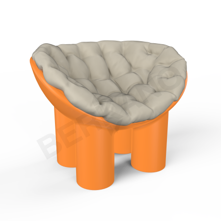 Кресло SLON Orange, Bone Brown